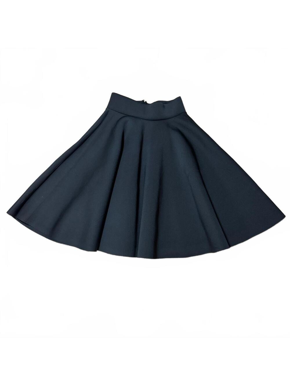 The Vintage Shop Black Circle Skirt M NWT High Waist Full Flare Midi Skater